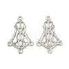 Tarnish Resistant 304 Stainless Steel Hollow Flower Chandelier Component Links STAS-R083-25-1