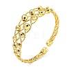 Rack Plating Brass Beaded Cuff Bangles BJEW-B106-15G-1