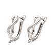 Infinity Brass Hoop Earring Findings KK-A289-10P-1