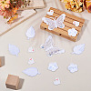 40Pcs 4 Styles Polyester Embroider Thread Iron on/Sew On Patches PATC-TA0001-45C-8