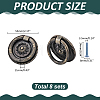 8Bag Tibetan Style Alloy Cabinet Drawer Handle FIND-PH0062-22-2