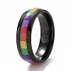 Pride Style 201 Stainless Steel Finger Rings RJEW-F119-04EB-2