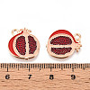 Fruit Alloy Enamel Pendants ENAM-T022-32G-3