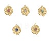 304 Stainless Steel & Natural Gemstone Beaded Pendants STAS-OY010-25G-1