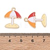 Alloy Enamel Pendants AL-CBAE435-14G-02-3