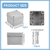 Outdoor Waterproof ABS Plastic Cable Boxes CON-WH0089-232B-2