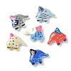 Spray Painted Alloy Beads FIND-Z109-01A-1