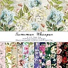 24Pcs 12 Styles Floral Flower Scrapbook Paper Pads PW-WG17C37-01-1