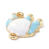 Elephant Alloy Enamel Pendants ENAM-B045-01LG-03-3