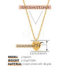 Brass Micro Pave Clear Cubic Zirconia Geometric Pendant Cable Chain Necklaces for Women WG4F4F3-02-1