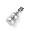 Openable 304 Stainless Steel Urn Ashes Pendants STAS-D097-15P-4