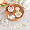 21Pcs 3 Colors Mirror Effect Acrylic Birthday Cupcake Insert Card Decoration AJEW-SP0001-67A-3