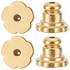 12Pcs Brass Ear Nuts KK-BBC0016-30G-1