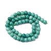 Ombre Effect Dyed Glass Beads Strands X-GLAA-T031-01O-09-3