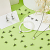 80Pcs Flower Rack Plating Brass Filigree Bead Cap Bails KK-FH0008-45B-4