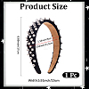 1Pc Imitation Leather Hair Bands for Women OHAR-CL0001-04B-2