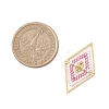 Glass Seed Beaded Connector Charms PALLOY-MZ01110-03-2