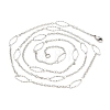 304 Stainless Steel Necklaces STAS-D084-28P-3
