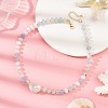 Natural Banded Agate Bead Necklaces NJEW-JN06631-1