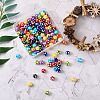 Cheriswelry 120Pcs 8 Colors Opaque Resin Beads RESI-CW0001-06A-13