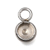 304 Stainless Steel Pendant Cabochon Settings STAS-F365-02A-P-1