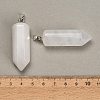 Natural Quartz Crystal Pendants GG-CBAA0EE-02P-21-2