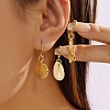 Alloy Leverback Dangle Earrings EJEW-B159-02G-1