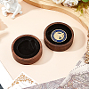 Round Wood Commemorative Coin Storage Plate AJEW-WH0886-21B-4