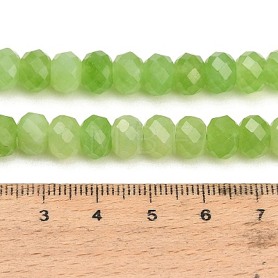 Faceted Dyed Natural White Jade Beads Strands GG-CBAE966-01A-V-1