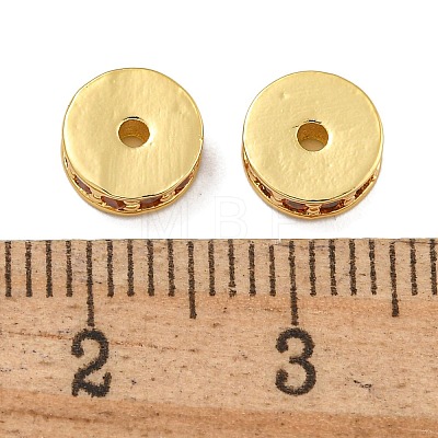 Rack Plating Brass Micro Pave Cubic Zirconia Beads KK-U030-27G-09-1