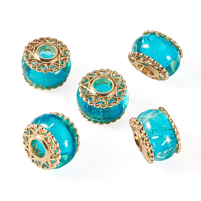 5Pcs Alloy European Beads MPDL-TADJ0001-02E-1