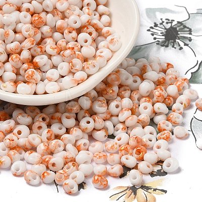 Baking Paint Glass Seed Beads SEED-F006-01A-10-1