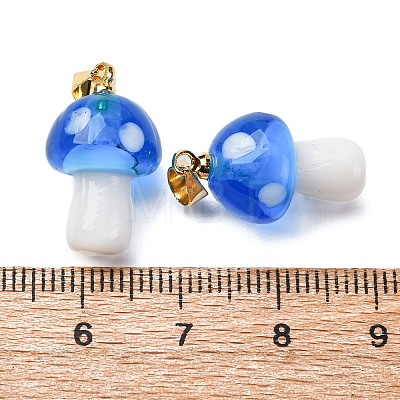 Handmade Lampwork Pendants LAMP-S069-08G-07-1