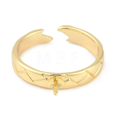 Brass Cuff Finger Ring Settings KK-L219-15E-G-1