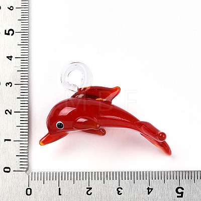 Handmade Lampwork Big Pendants LAMP-T023-10E-1