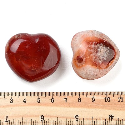 Natural Red Agate Heart Love Healing Stones G-G125-01B-1