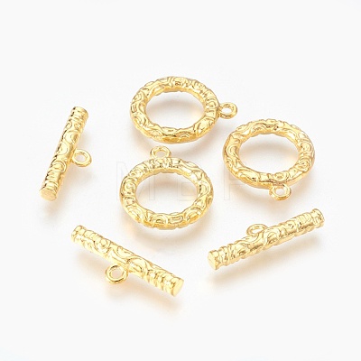 Alloy Ring Toggle Clasps PALLOY-J577-19G-1