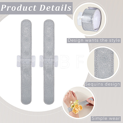 6Pcs Plastic Slap Bracelets BJEW-CN0001-18A-1