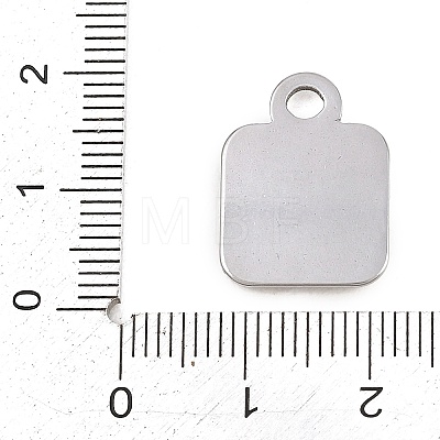 304 Stainless Steel Pendant Cabochon Settings STAS-D264-08A-P-1