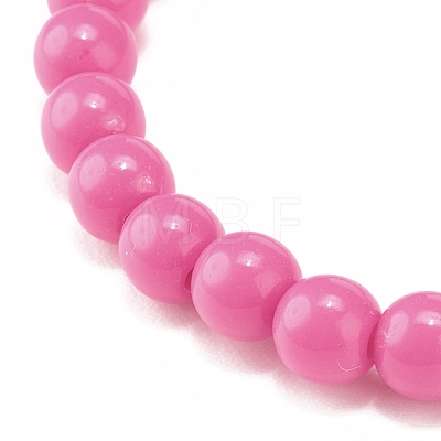 Candy Color Acrylic Beaded Stretch Bracelet for Kids BJEW-JB08053-1