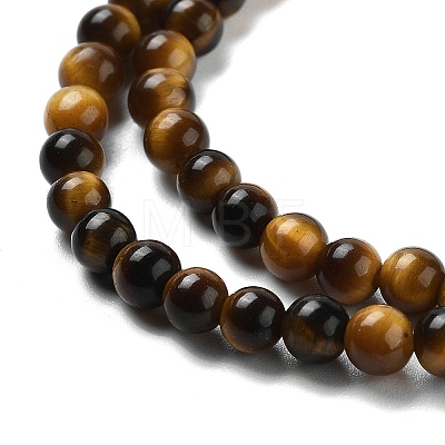 Natural Tiger Eye Beads Strands X-G-G099-4mm-4-1