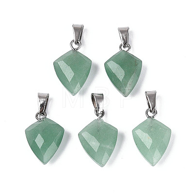 Natural Green Aventurine Pendants G-N349-18P-03-1