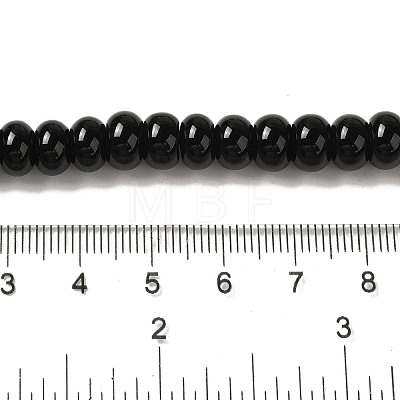 Natural Black Onyx(Dyed & Heated) Beads Strands G-NH0017-D01-01-1