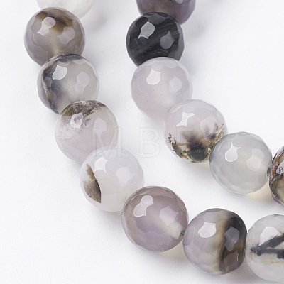 Colored Natural Multi-Color Agate Beads Strands G-R177-10mm-10-1