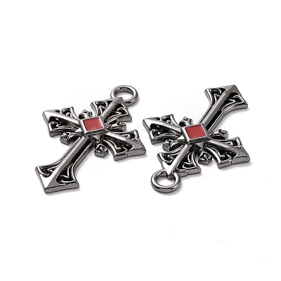 Alloy Pendant with Enamel FIND-H041-09B-01-1