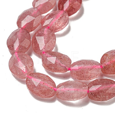 Natural Strawberry Quartz Beads Strands G-P544-D09-01-1