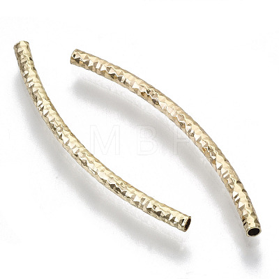 Brass Curved Tube Beads X-KK-R112-033C-NF-1