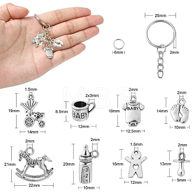 DIY Baby Theme Keychain Making Kit DIY-CJ0002-25-1