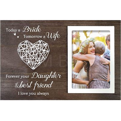 MDF Photo Frame DJEW-WH0035-006-1