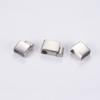 304 Stainless Steel Magnetic Clasps with Glue-in Ends STAS-G163-70P-1